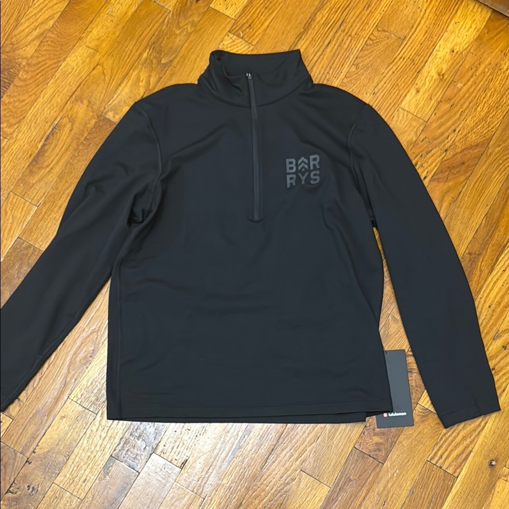 Lululemon Black Soft Jersey Half Zip Men’s size Small
